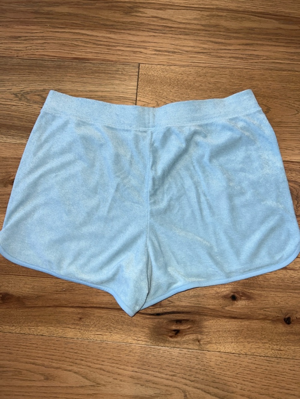 NWOT Light Blue Terry Cloth Lounge Shorts
